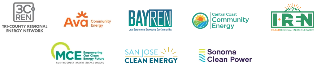 Frontier Energy community choice aggregation (CCA) and regional energy network (REN) client logos
