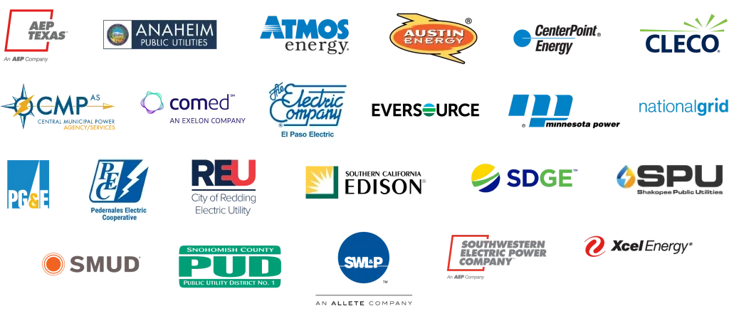 Frontier Energy utility client logos